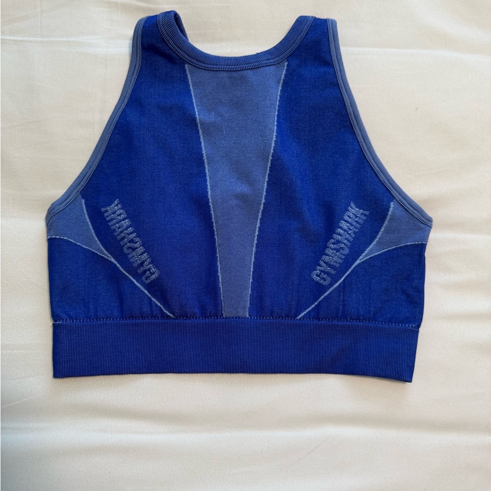 Gymshark Royal Blue High-Neck Sports Top